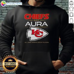 Top Kansas City Chiefs Got Aura hoodie featuring players from Aura Sports Group, perfect for fans and sports enthusiasts.