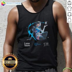 Alt Text: Luna Snow wearing a stylish tank top from the Top Marvel Rivals World Tour collection, showcasing her iconic look.