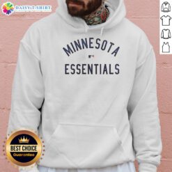 Cozy Minnesota Twins essentials hoodie in navy blue featuring the team logo, perfect for game day and casual wear.