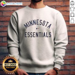Cozy Minnesota Twins essentials sweatshirt in team colors, perfect for fans looking to stay stylish and warm.