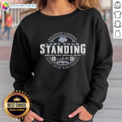 Top Mount Notre Dame Cougars 2026 OHSAA Girls Basketball Division 2 Last Four Standing sweatshirt design.