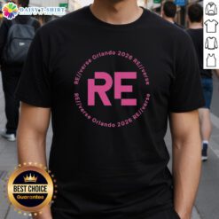 Top Reverse Orlando 2026 Re Logo T-Shirt featuring a bold design and vibrant colors for fans of Orlando's 2026 events.