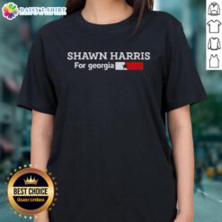 Top Shawn Harris for Georgia ladies tee featuring vibrant colors and stylish design perfect for casual wear.