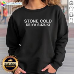 Stylish Top Stone Cold Seiya Suzuki sweatshirt featuring bold graphics and vibrant colors, perfect for fans and casual wear.