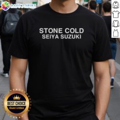 Top Stone Cold Seiya Suzuki T-Shirt featuring vibrant graphics and bold design, perfect for wrestling fans and collectors.