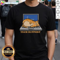 Top Tech Support Cat T-Shirt