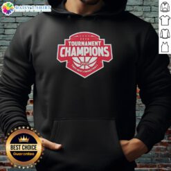Top Troy Trojans 26 Sun Belt Conference Mens Basketball Tournament Champions hoodie in navy blue, celebrating victory.