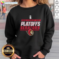 Alt Text: Awesome Ottawa Senators Stanley Cup Playoffs 2026 sweatshirt featuring team colors and logo, perfect for fans.