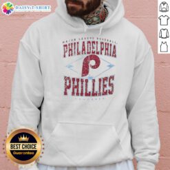 Awesome Philadelphia Phillies Major League Baseball Cooperstown Diamond Hoodie in vibrant red, perfect for fans.