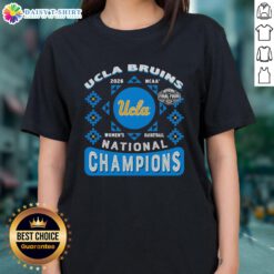 Alt Text: UCLA Bruins NCAA Women's Basketball 2026 Final Four National Champions ladies tee, showcasing team pride and style.