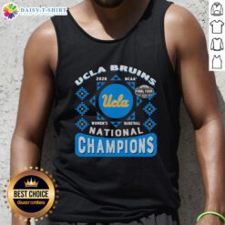 UCLA Bruins NCAA Women's Basketball 2026 Final Four champions tank top design featuring vibrant team colors and logo.