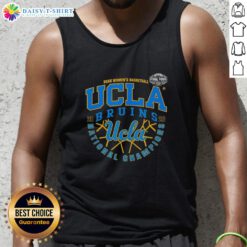 UCLA Bruins NCAA Women's Basketball 2026 National Champions Final Four tank top featuring team colors and logo.