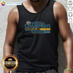 UCLA Bruins NCAA Women's Basketball 2026 National Champions tank top in blue, celebrating their championship victory.