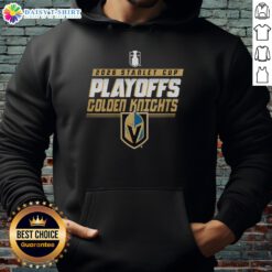 2026 Stanley Cup Playoffs hoodie featuring the Vegas Golden Knights logo, perfect for fans supporting their team.