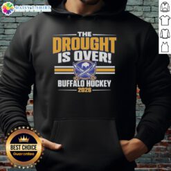 Good Buffalo Sabres Hockey Playoffs 2026 hoodie celebrating the end of the drought, featuring bold team graphics.