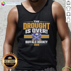 Good Buffalo Sabres Hockey Playoffs 2026 tank top celebrating the end of the drought with vibrant team colors.