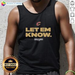 Good Cleveland Cavaliers Basketball Playoffs NBA 2026 Nike logo tank top featuring vibrant team colors and stylish design.