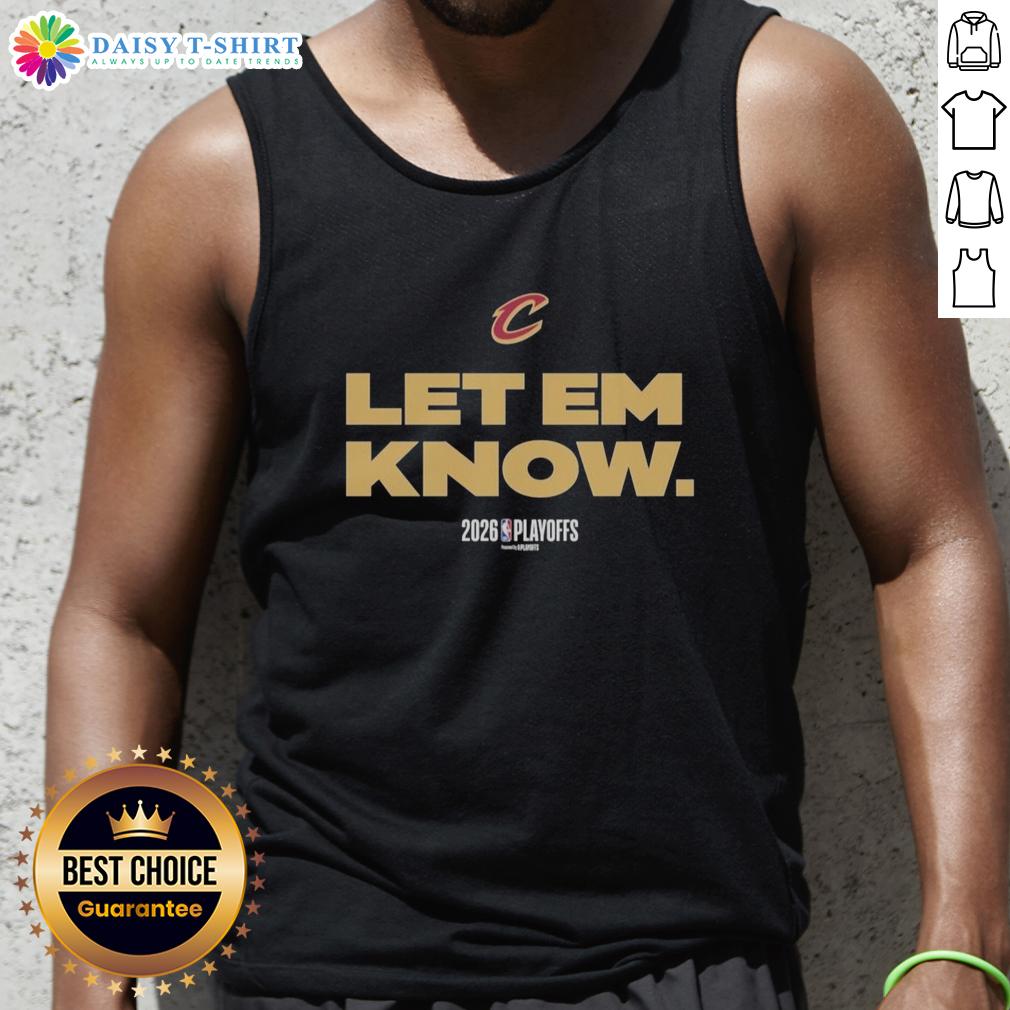 Good Cleveland Cavaliers Basketball Playoffs NBA 2026 Nike logo tank top featuring vibrant team colors and stylish design.