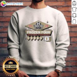 Alt Text: Good Denver Pioneers NCAA Frozen Four 2026 men's hockey sweatshirt in Vegas, perfect for fans and supporters.