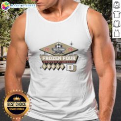 Good Denver Pioneers NCAA Frozen Four 2026 Men's Hockey tank top featuring vibrant team colors and logo in Vegas style.