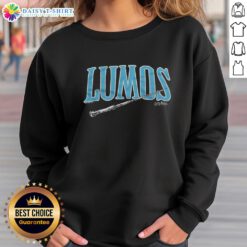 Cozy Good Lumos Harry Potter sweatshirt featuring iconic designs, perfect for fans of the magical wizarding world.