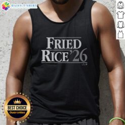 Alt Text: Good Max Fried Ben Rice tank top featuring a vibrant design, perfect for casual summer wear and sports enthusiasts.