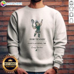 Good Michigan State Spartans tennis sweatshirt in East Lansing, MI, featuring school colors and logo for fans and athletes.