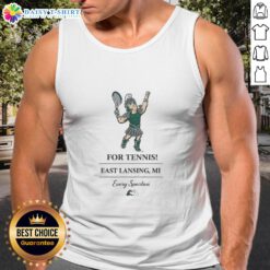 Good Michigan State Spartans tennis tank top in East Lansing, MI, showcasing team spirit and athletic style.