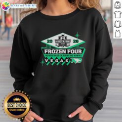 Good North Dakota Fighting Hawks Frozen Four 2026 NCAA Men's Hockey sweatshirt featuring team colors and logo.