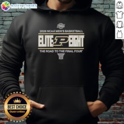 Good Purdue Boilermakers NCAA Men's Basketball Elite Eight hoodie for 2026, featuring team colors and logo.