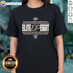 Good Purdue Boilermakers NCAA Men's Basketball Elite Eight 2026 Ladies Tee showcasing team spirit and tournament pride.