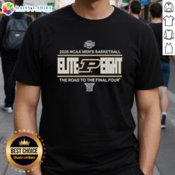 Alt Text: Good Purdue Boilermakers NCAA Men's Basketball Elite Eight 2026 T-Shirt celebrating the team's journey to the Final Four.