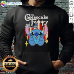 Good Stitch Like The Cheesecake Factory USA Flag Hoodie featuring a stylish design with vibrant colors and cozy fit.