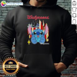 Good Stitch Like Walgreens USA Flag Hoodie featuring vibrant colors and a comfortable fit, perfect for patriotic style.