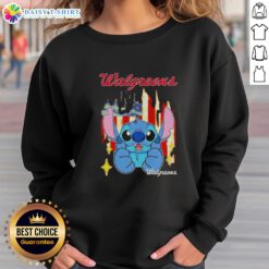 Good Stitch Like Walgreens USA Flag Sweatshirt featuring a stylish design and patriotic colors for casual wear.