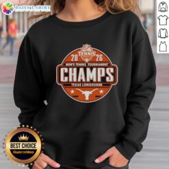 Good Texas Longhorns 2026 SEC Women's Tennis Tournament Champions logo sweatshirt in vibrant colors, perfect for fans.