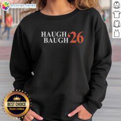 Good Thomas Haugh and Jadan Baugh in Florida Gators basketball sweatshirts, showcasing team spirit and style.