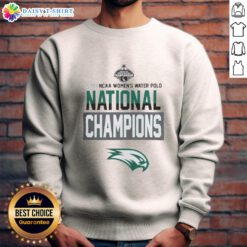 2026 NC Women's Water Polo National Champions sweatshirt featuring Good Wagner and Seattle Seahawks logo.