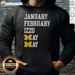 Hot Michigan Wolverines hoodie featuring Izzo design, perfect for January and February sports fans.