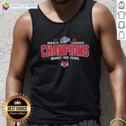 Marist Red Foxes 2026 MAAC Men's Lacrosse Tournament Champions tank top showcasing team pride and sports style.