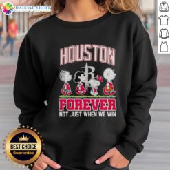 Hot Peanuts Characters X MLB Houston Astros 'Forever Not Just When We Win' Sweatshirt showcasing vibrant team spirit.