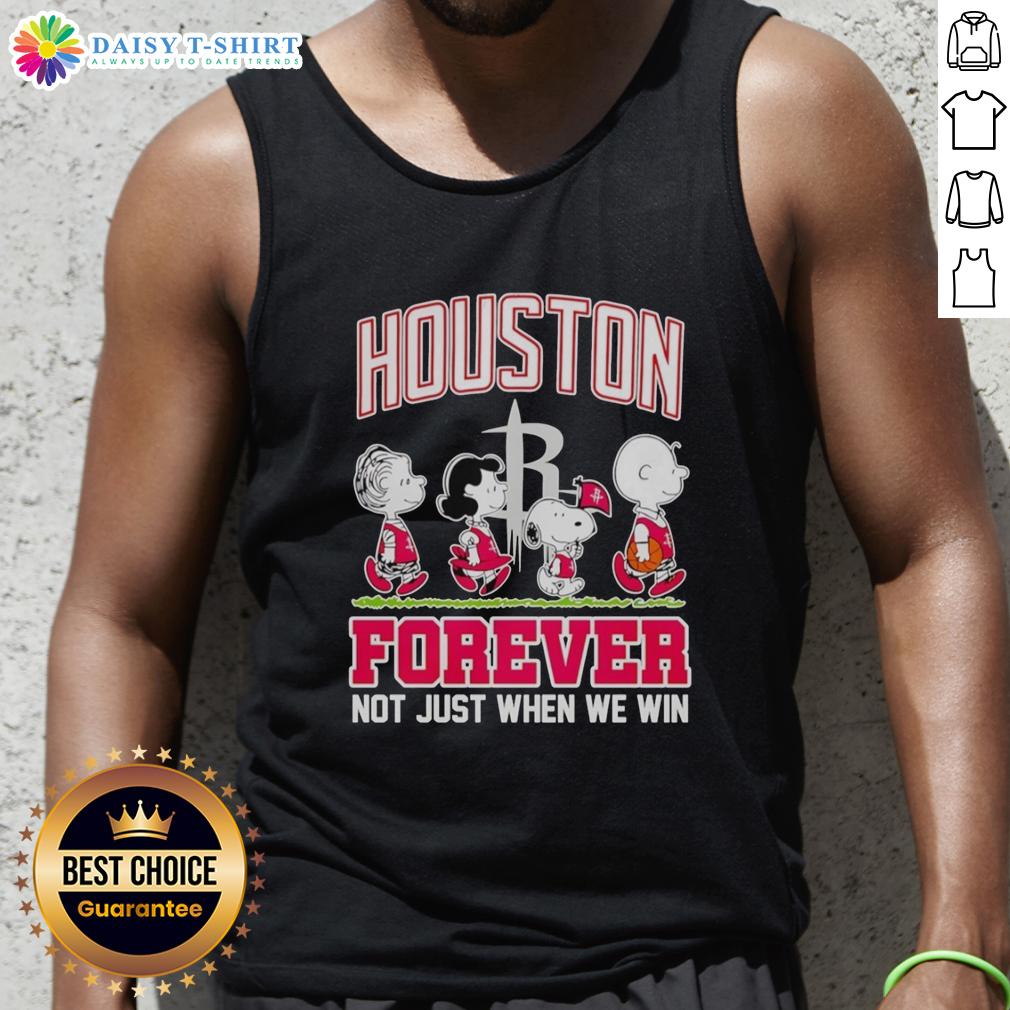 Hot Peanuts Characters X MLB Houston Astros Forever Tank Top design showcasing team spirit and fandom, perfect for game day.