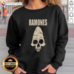 Hot Ramones Skull CM Punk Sweatshirt featuring iconic skull design, perfect for punk rock fashion enthusiasts.