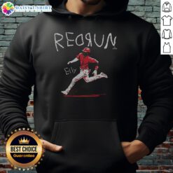 Hot Redrun Elly De La Cruz hoodie featuring a vibrant red design, perfect for fans and stylish streetwear enthusiasts.
