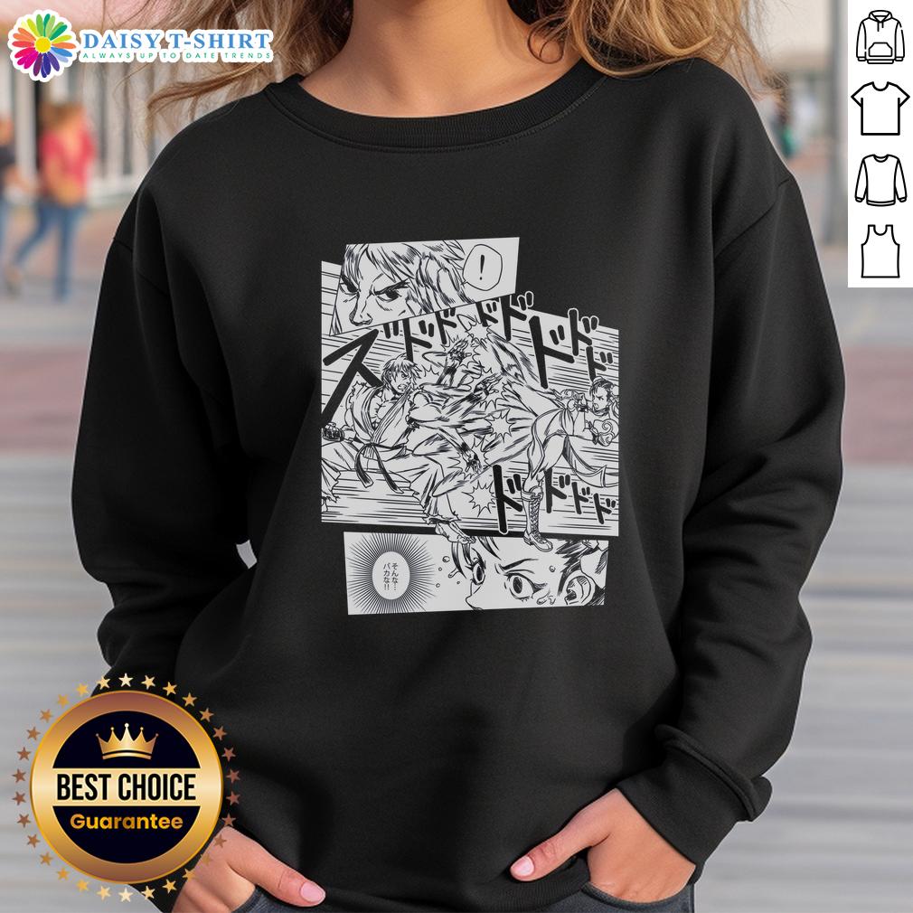 Hot Street Fighter Evo Moment 37 sweatshirt featuring dynamic graphics and vibrant colors, perfect for gaming fans.