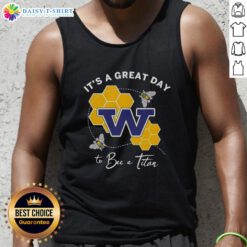 Hot 'It's A Great Day To Bee A Titan' tank top featuring a stylish bee graphic, perfect for summer outfits.