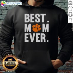 Alt Text: Clemson Tigers Mom Ever logo shirt for Mother's Day, featuring fan hoodie design in vibrant colors.