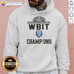 Columbia Lions Division I Women's Bit Champions hoodie showcasing team colors and logo, perfect for fans and athletes.