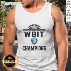 Columbia Lions Division I Women's Bit Champions tank top, showcasing team pride and athletic spirit in vibrant colors.