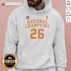 Alt Text: Illinois NCAA Division I Men's Basketball National Champions hoodie featuring bold team colors and logo design.